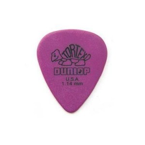 12 pack Jim Dunlop 418 Standard Tortex 1.14mm Purple Guitar Picks