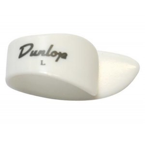 Jim Dunlop left handed thumb pick in white Large
