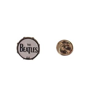 Beatles Mini Pin Badge Drumhead Logo