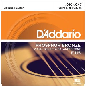 D'Addario Phosphor Bronze 10-47 Acoustic Guitar Strings