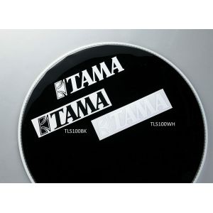 Tama Bass Drum Logo Sticker White TLS100WH