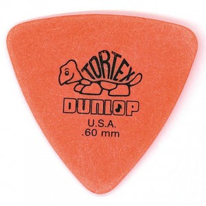 Jim Dunlop 431 triangle Tortex .60mm Orange Bass Pick