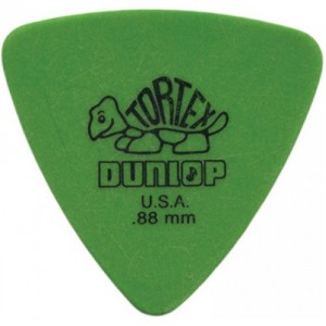 Jim Dunlop 431 triangle Tortex .88mm Green Bass Pick
