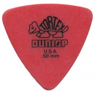 Jim Dunlop 431 triangle Tortex .50mm Red Bass Pick